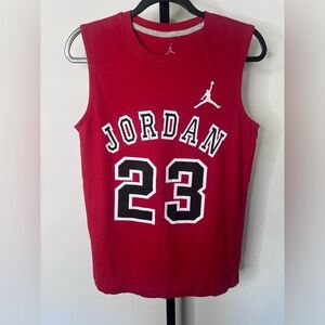 Jordan Red Sleeveless Top with Number 23